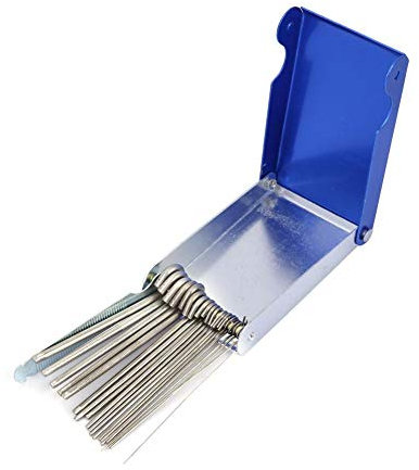 Set 21 PCS Detergenti per Punte Saldatura Pulitori Ugelli Professionali per Saldatura a Gas e Taglio Oxiacetilenico Kit Manutenzione Attrezzatura
