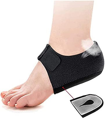 Fersenpolster,Fersenhülsen, 2PCS Gel Fersenschützer für Plantarfasziitis, Achillessehnenentzündung Knochensporn- Fersenschalen Fersenpolster Fersenkissen zur Linderung von Fersenschmerzen und Druck