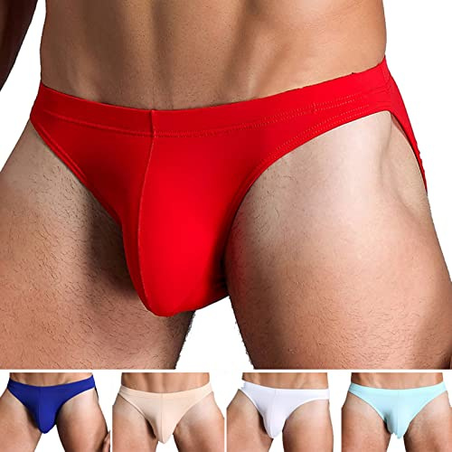 Faringoto Calzoncillos ultraligeros y transpirables de seda de hielo para hombre, transpirables, de micromalla, para relajarse por la noche