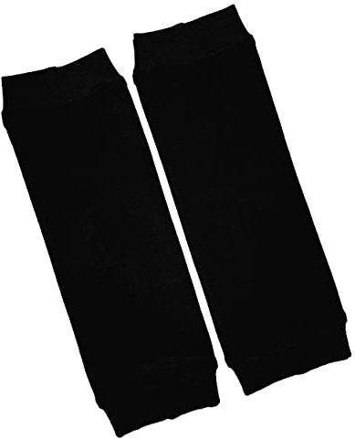 la.nunu Stulpen - Einfarbig Schwarz 0-23 Monate - Kinderstulpen aus Baumwolle - Handarbeit - Jungen Mädchen Unifarben Baby Kinder Beinstulpen Babystulpen