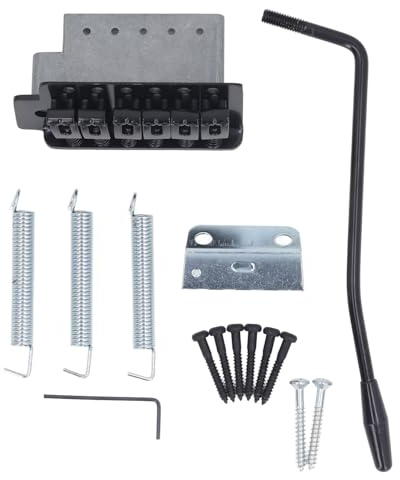 Elgitarr Tremolo Bridge, 6 Sträng Gitarr Tremolo Bridge med Monteringsverktyg, 52,5 Mm Gitarrbrygga Vänsterhänt Tremolo Bridge Tillbehör Till Elgitarr