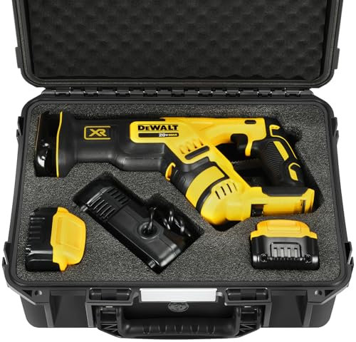 Werkzeugkoffer für Dewalt Säbelsäge Sawzall – Elektrowerkzeug-Set, Hartschalenkoffer für Dewalt Saw Zall, wasserdichte Box für Dewalt Cordless Sawzall 20 Volt Max DSC367 | DSC387/Akku/Ladegerät (nur