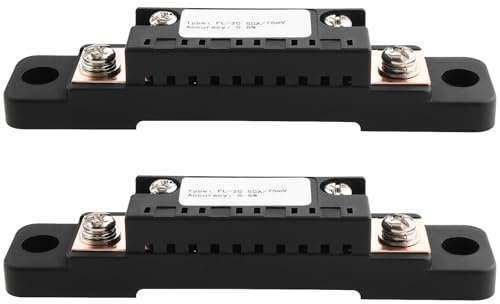 OTOTEC 2 st 75 mV FL-2C 50 A shunt 0,5 % mätmotstånd strömmätning shunt ampere shunt resistor panel mätare strömtestare för digital amperemeter
