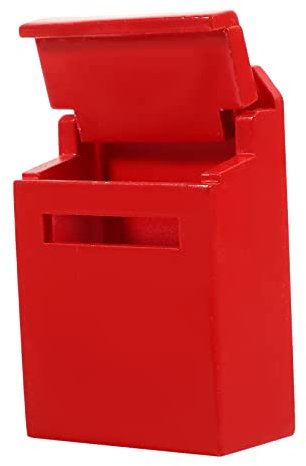 ERINGOGO Wooden Mini Mailbox Figurine Lifelike Tiny Mailbox Craft for Dollhouse Decor Inspires Creativity Material Boys and Girls
