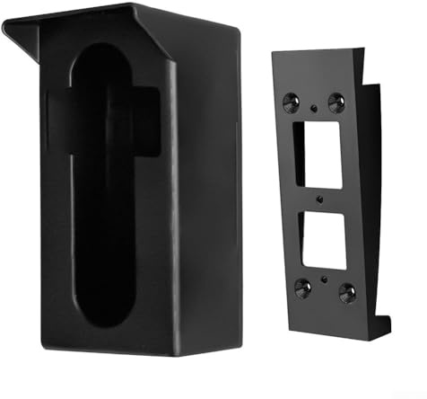 Soporte seguro para timbre de video Ring con ajuste lateral de vinilo para evitar la inclinación y mantener una visión clara hacia adelante
