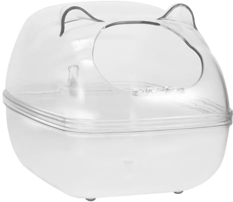 SUPVOX Hamster Bath Bathtub for Hamster for Chinchilla Bathing Easy to Clean and Use in Small Pet Cage