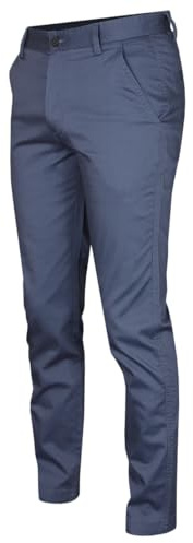 Calvin Klein Mens Campus Chino Wicking Stretch Trousers - Denim - 34R