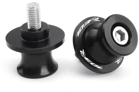 Diabolos Motocicleta Para Zontes 703RR 703 RR 2025 2026 Tornillos De Soporte Para Deslizadores De Carretes De Basculante De Motocicleta Carretes Basculante(Negro)