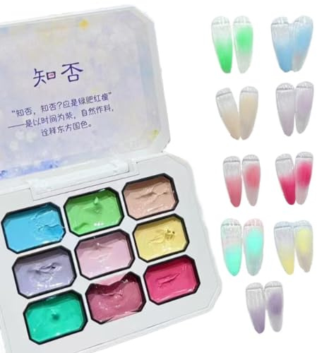 Nagelgel 9 färger förlopp nagellack gel för manikyr | Hållbar smutstålig manikyr tillbehör för resande salonger hemma