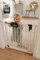 Geuther Türschutzgitter Easylock Plus | Treppenschutzgitter ohne Bohren Breite 68,76 cm | Türgitter Baby Holz-Metall | Kinderschutzgitter beidseitig öffnend | Kindersicherung Tür | Weiß