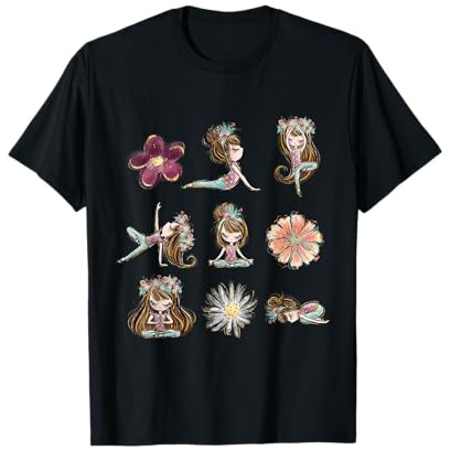 Yoga Pone Donne Floreale Yogi Insegnante Yogini Toddler Kid Maglietta