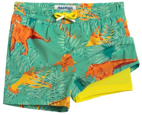 maamgic Boys Swimming Shorts 2-in-1 Quick Dry with Compression Liner