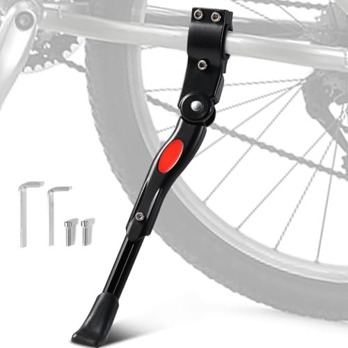 Blendura Fahrradständer, Fahrrad Ständer 24-27 Zoll Höheverstellbar Fahrradständer Mountainbike Aluminium Fahrrad Kick Stand für Mountainbikes, Trekkingrad, Citybikes, VTT