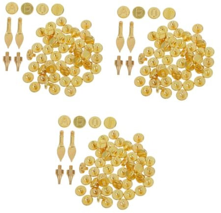 NUOBESTY 3 Sätze Lötkolben Lötkopf Brenner Alphabet Stempel Holzbrenner Tipps Hobbys Für Erwachsene Holzbrenner Stempel DIY Stempelset Holzbrenner Buchstaben Myaay 56 Stück * 3