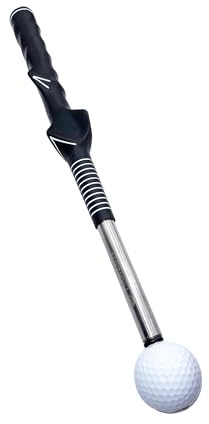 Kaizen Retractable Golf Swing Trainer – Grip & Tempo Aid for Beginners, Chipping Practice Stick, Indoor/Outdoor Training Tool (1)