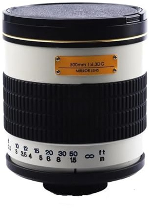 Lightdow 500mm F6.3 Manuell Teleobjektiv Spegelobjektiv Fullformatkamera Objektiv EF-fattning for Canon EOS Rebel T8i T7i Nikon Pentax Sony(A9,Samsung)