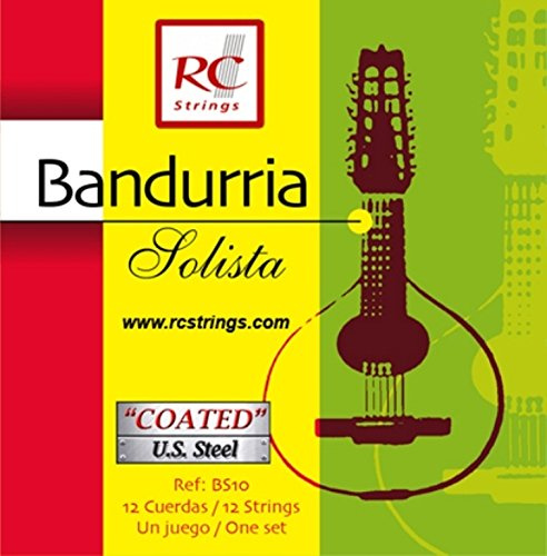 Royal Classics BS10 Bandurria Solista - Cuerdas para bandurria, bordones plateados
