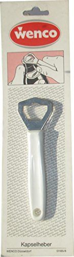 Wenco Kapselheber/Flaschenöffner/Kronkorkenöffner in schlichtem Design (Plastik-Griff)