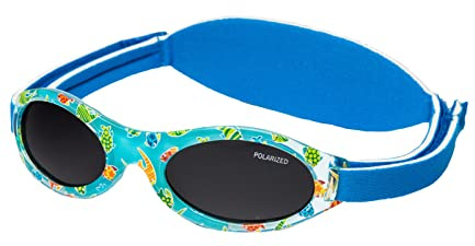 Kiddus Gafas de Sol Bebé Polarizadas CAT4 UV400, 100% Protección UVA/UVB, Banda Ajustable Neopreno sin Patillas, Sin BPA, 6-18 Meses