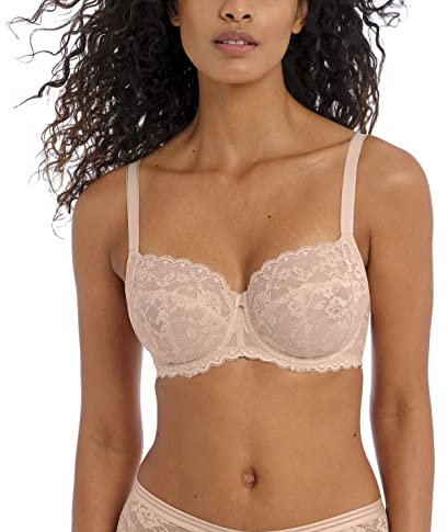 Freya Brasier di Supporto Laterale con Ferretto Reggiseno Plunge da Donna, Beige Naturale, 36GG