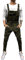 Pejihota Herren Overalls Denim Lätzchen Schwarz Jumpsuit Mode Buchstaben Verstellbare Arbeitskleidung Slim Fit Jumpsuit mit Taschen (as3, alpha, 3x_l, regular, regular, Tarnung)
