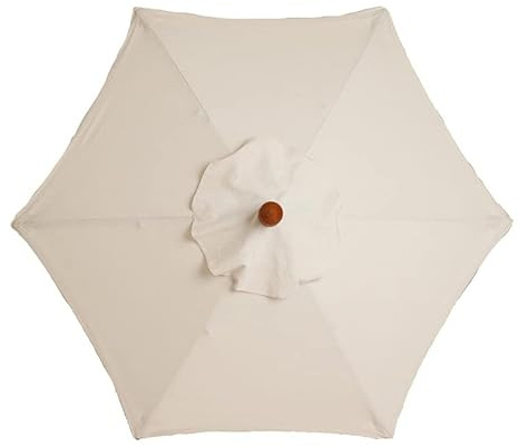 Telo di ricambio per ombrelloni per esterni,Copertura di ricambio per ombrellone da giardino, per esterni,copertura per ombrellone da giardino,ombrellone da giardino(Beige,3 Metri 8 Costole)