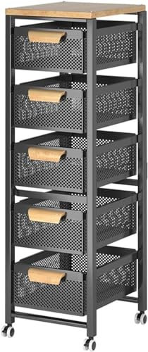 MIQXUAN Rangement Chariot Étagère de rangement pour la maison, petit chariot, étagère de rangement multicouche pour fournitures de cuisine, rangement pour assaisonnements de fruits et légumes, melon