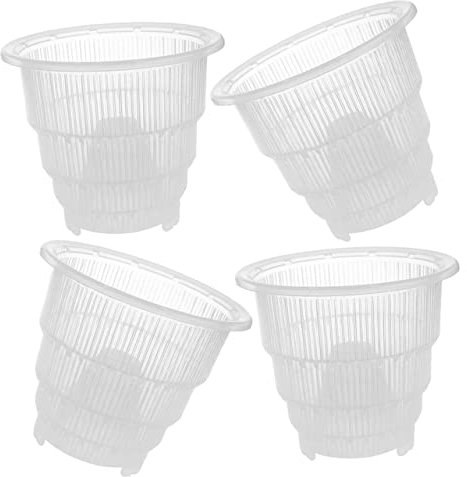 OFFSCH 4piezas Macetas De Ranuradas y Transpirables para Orquídeas y Decoración De