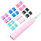 BAIHUALIN Whizz 12 Stück Griffbänder Tennis, Griffband für Badminton, Squash, Pickleball, weicher, Rutschfester Premium-Overgrip mit Abschlussband, Mehrfarbig