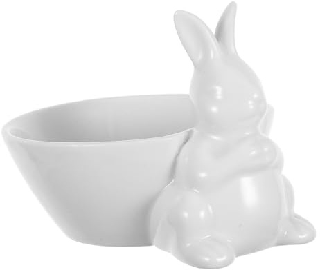 POPETPOP Cuenco De Cerámica para Conejos Formas Creativas para Servir Pudín y Frutas para Cocina y Uso Doméstico