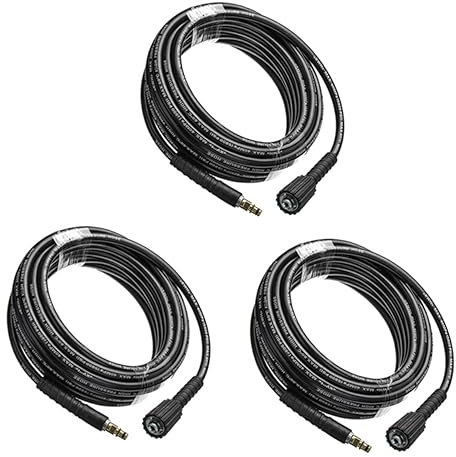 VINTORKY 8M Tubo Flessibile Ad Alta Pressione Compatibile per Pulizia Auto Materiale Resistente e Duraturo Sostituzione Facile Tubo