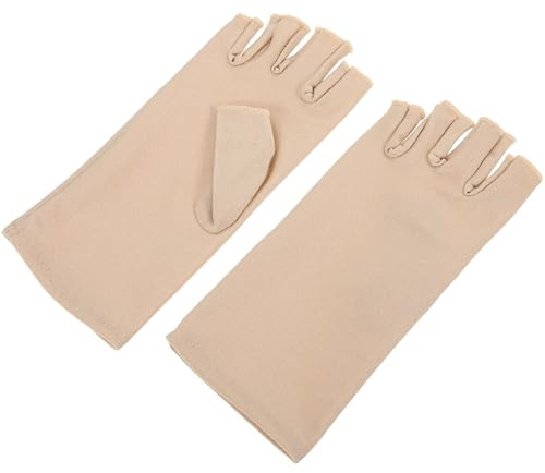 KESYOO Guanti UV senza dita da donna Guanti da ciclismo e guida traspiranti e flessibili protezione solare leggera per estate colore pelle 1 paio all'aperto