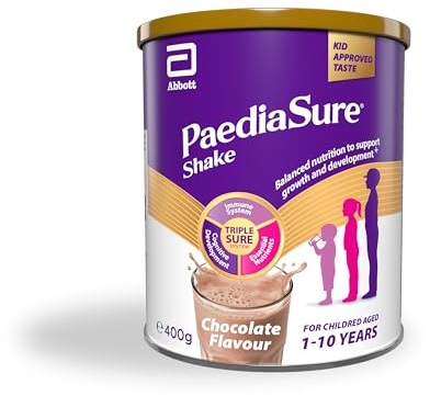 PaediaSure Shake – Chocolate Flavour – 400g – Balanced Nutritional Supplement Drink – Multivitamin for Kids – With Protein, Carbohydrates & Minerals – Supports Growth & Development – Vegetarian
