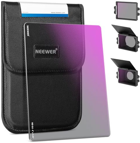 NEEWER ND0.6 (2 Stops) Square ND Filter, 4x5.65 Dual Sided 30 Multi Nano Coated Cinema Neutral Density Filter for NEEWER Matte Box Compatible with Tilta Compatible with SmallRig