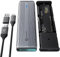 PHIXERO NVMe SATA Gehäuse, M.2 NVME Gehäuse Werkzeugfrei Aluminium SSD Gehäuse,10Gbps NVMe PCIe und 6Gbps AHCI SATA, Unterstützt M-Key/B+M Key, mit UASP Trim für 2230/2242/2260/2280 SSD