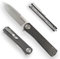 Auerbach Gentleman Folder Charles - Taschenmesser Klappmesser Einhandmesser | D2 Klingenstahl | Kohlenstofffaser Griffschalen | Geschenke für Männer