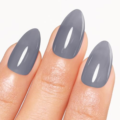 Imtiti Jelly Gel Polish, 15ML Sheer Grey Jelly Gel Nail Polish Translucent Spring Summer Nail Gel Polish LED UV Gel Nail Polish for Nail Art DIY Manicure