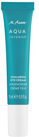 M. Asam AQUA INTENSE Hyaluron Crema per gli occhi (15 ml) – Cura degli occhi senza profumo con acido ialuronico e silicio, idrata e imbottisce le rughe secche, per una zona fresca e luminosa degli