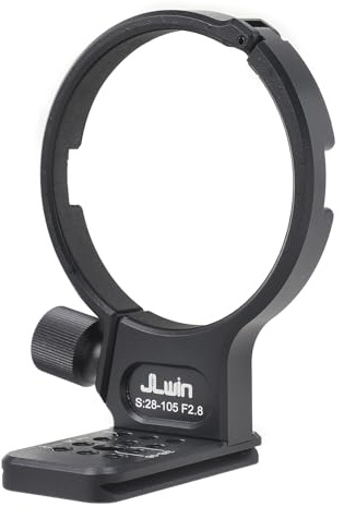 FOTGA Metallstativfäste objektiv stativklämma monteringsring 82 mm för Sigma 28–105 mm F2.8 DG DN konstobjektiv, botten med 1/4 tum och 3/8 tum snabbkopplingsplatta för Acra-Swiss stativ