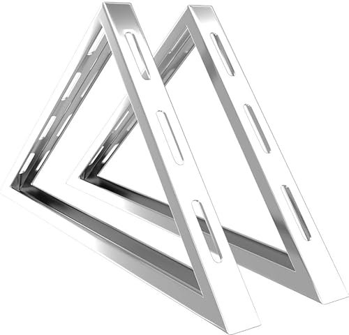 Console murale de cheminée - Support de cheminée en acier inoxydable de qualité supérieure pour fixation avec surface d'appui de 45 cm - Support de cheminée pour distance au mur 50-100 mm - Charge