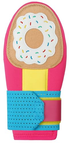BIG TEETH Baseball Sliding Mitt Glove for Teenagers Running Softball Right/Left Hand Protection Elastic Compression Strap Magictape Padded Doughnut Pattern