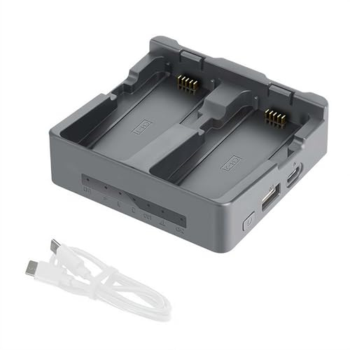 Dubbel laddare för DJI NEO2-batteri, snabb parallell laddningsnav med smart fulladdnings- och lagringsläge, powerbank-funktion, LED-batteriladdningsdocka