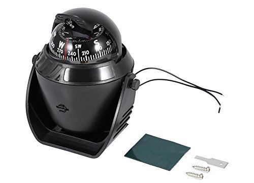 rundumlicht led Boot,Boot Kompass Navigation Kugelkompass Bootskompass, Hochpräzise Auto Boot Marine Kompass Led Licht Schwenkkompass Navigation Elektronischer Kompass Für Marine Auto