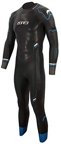 Zone3 Advance Traje de Neopreno de Natación, Hombre, Negro/Azul, Talla M