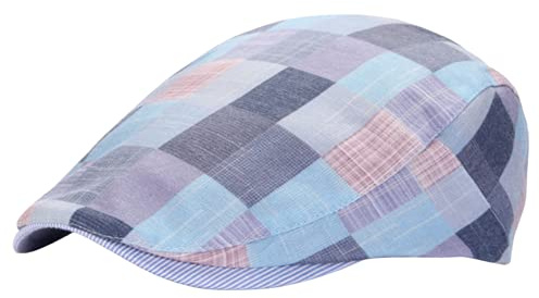 crazy bean Boinas de Hombre Estilo Vintage, Gorras de Hombre Planas Ajustable Newsboy Cap, Sombrero de Caza Golf Tiro