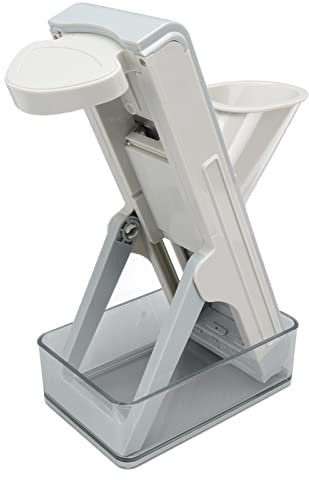 ciciglow Mandolina per Verdure, Mandolina Verticale, Affettatrice Manuale, Multifunzionale Sicuro, Spessore Regolabile Multi Mandolino, Julienne, Dicer Cucina Must Have