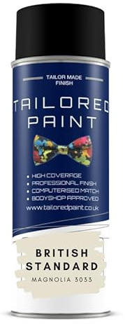 BRITISH STANDARD MAGNOLIA 3033 GLOSS Aerosol Spray Paint Wood Metal Upvc