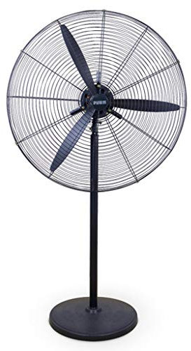 Natliedop Pedestal FansLarge Fan/Pedestal Oscillating 3-Speed Fan with Mesh Safety Grill/Industrial Fan/Mechanical Control Apply to Factories/Commercial/55,68,78cm, Black