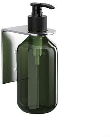 SMZhomeone Seifenspender Wand Montierter Manueller Seifenspender Pumpflasche Handseifenspender Soap Dispenser Mit Halter Für Shampoo Duschgel In Wohnungen Cafés Schulen(1 Bottle A)