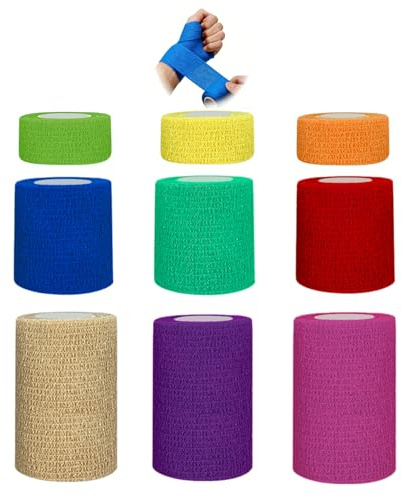 1/2/3 Self Adhesive Bandage (en couleur*9)